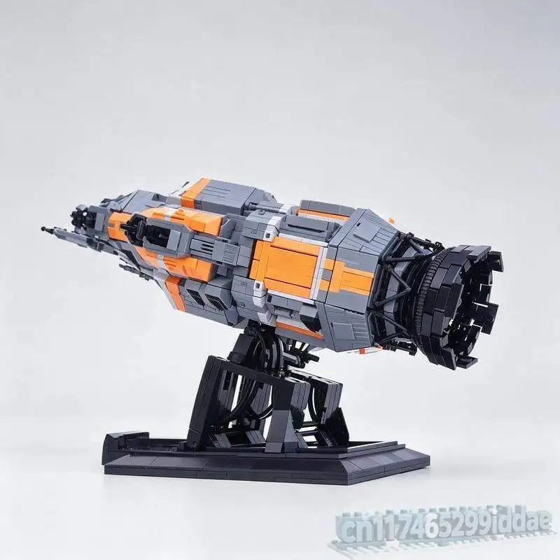 3981PCS Large Scale Sci Fi Exploration Starship Building Blocks Model DIY Assembly Spacecraft With Display Stand Collection Gift