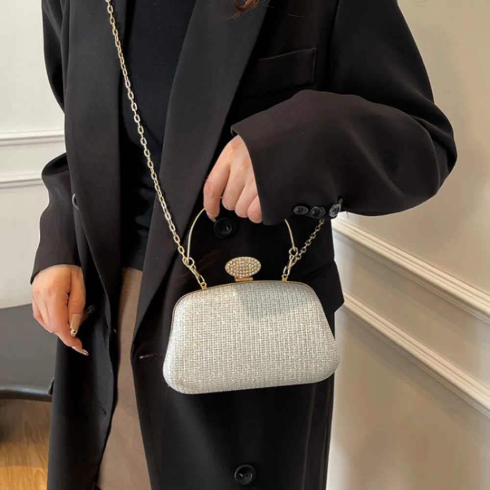 Новая женская вечерняя сумка с цепочкой, вечерняя сумка на плечо, роскошная винтажная банкетная сумка, женские свадебные клатчи, сумка через плечо