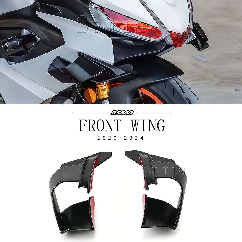 New Naked Front Spoiler Winglet Aerodynamic Wing Kit Spoiler Motorcycle Accessories For Aprilia RS660 RS 660 rs660 rs 660