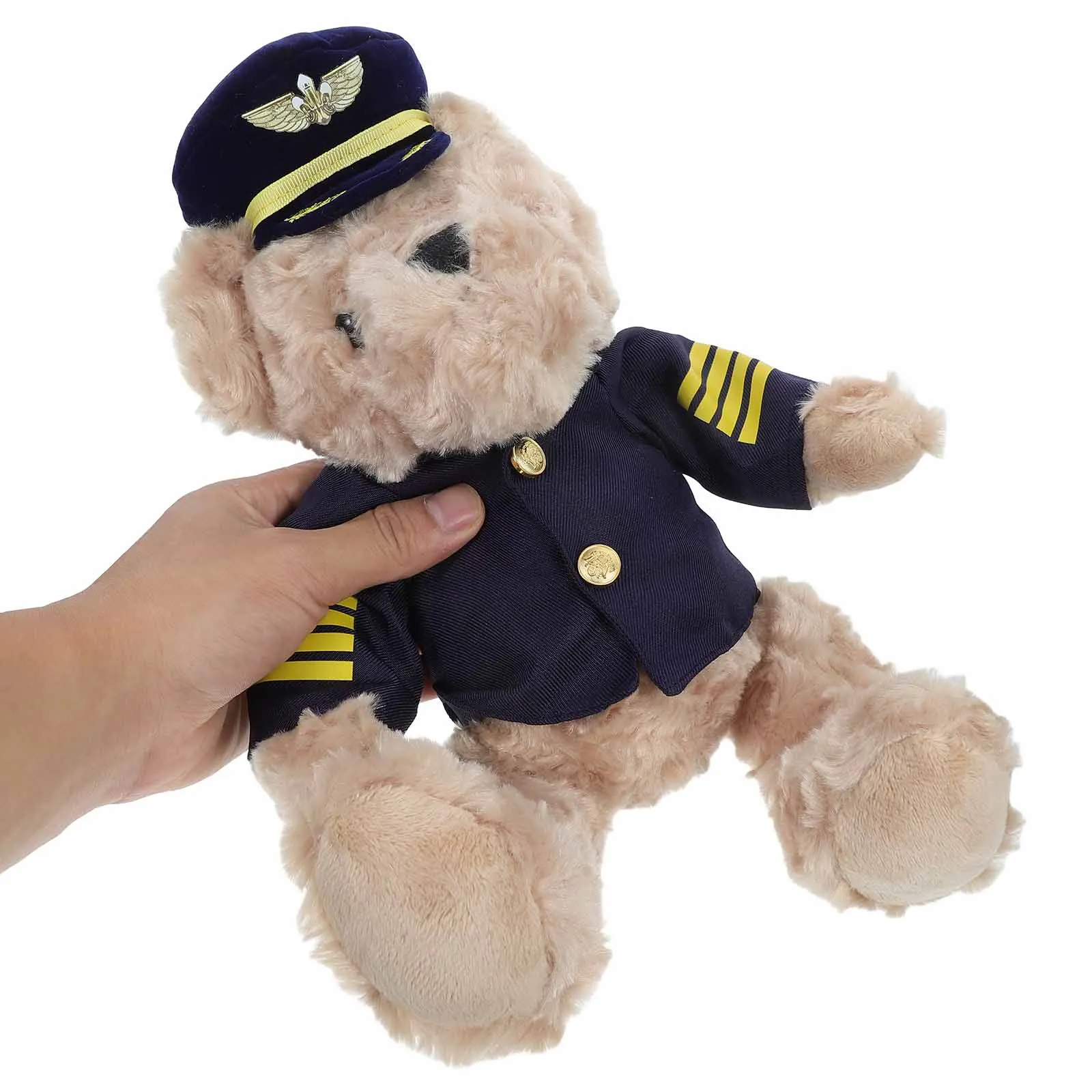 Śliczny Pilot Niedźwiedź Pluszowa Zabawka Dla Maluchów Miękkie Zwierzę Lalka Zabawka Dzieci Niedźwiedź Sypialnia Wystrój Baby Shower Party Favor Niedźwiedź