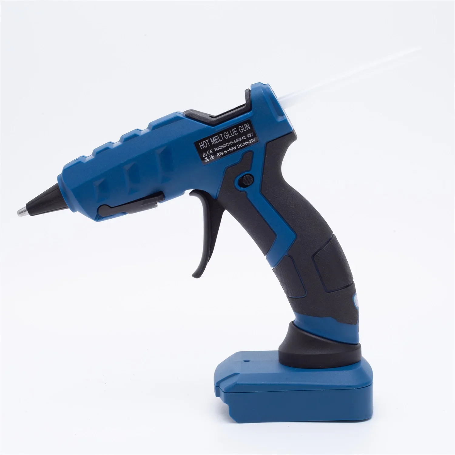 Imagem -05 - Cordless Elétrica Hot Melt Pistola de Cola Soldagem Artesanato Home Faça Você Mesmo Bateria de Lítio 18v 10 Pcs Cola Vara