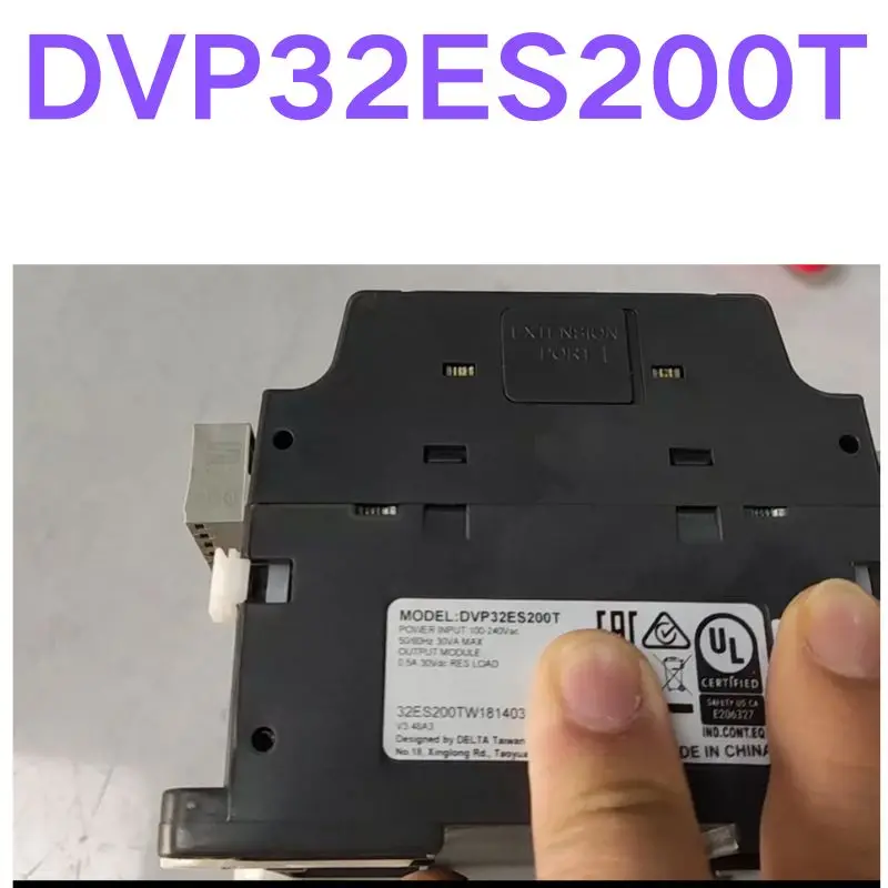 Second-hand test OK  PLC module, DVP32ES200T, new quality, fast delivery