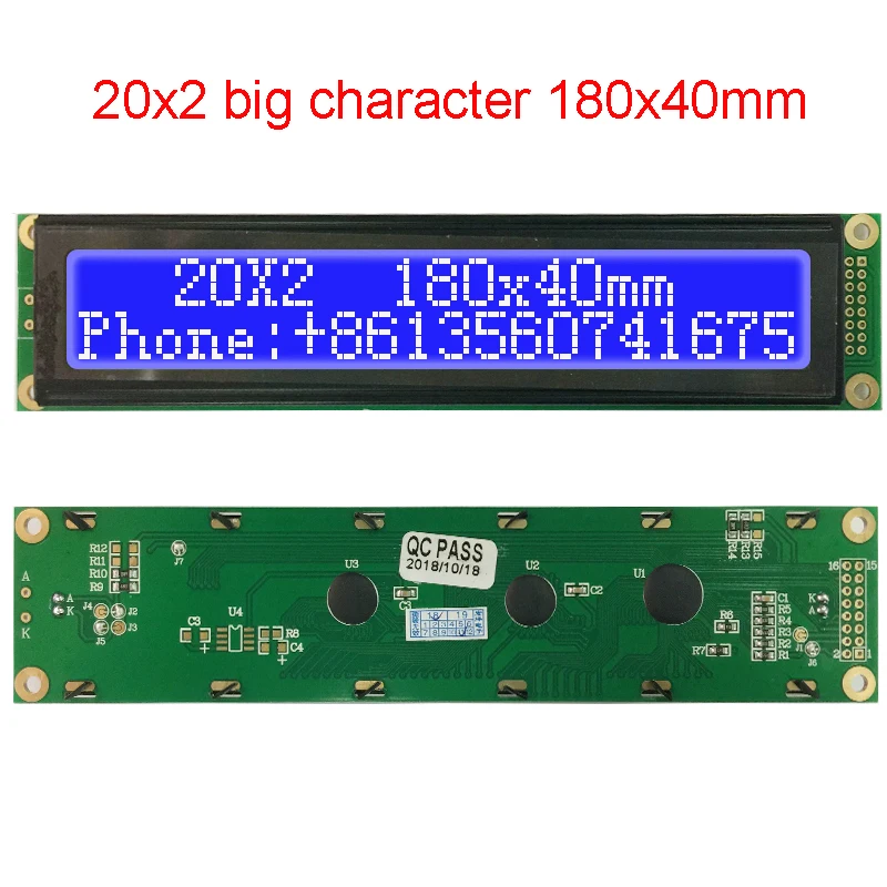 Grande módulo de exibição Lcd 20022 20x2 146*43mm em vez de WH2002M PC2002-L SBS02002C0 AXSC202C