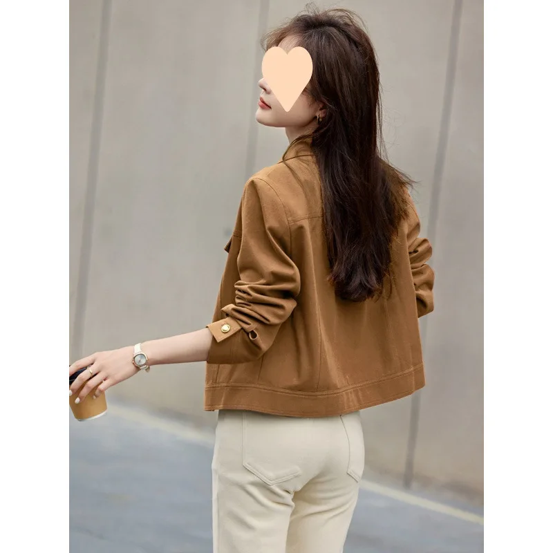 Spring/summer Casual Design Workwear Style Long-Sleeved Coat. Autumn New Style. Classic and Versatile Long-Sleeved Coat