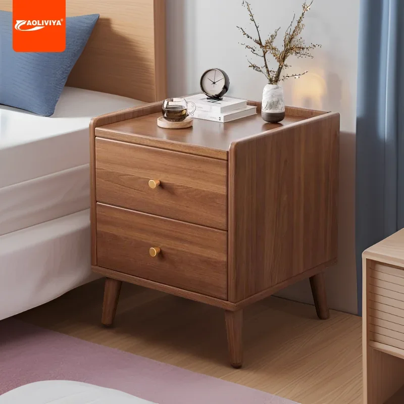 

AOLIVIYA Sleek Nightstand For Home Bedroom Stylish Nordic Style Modern Simple Mini Bedside Cabinet Durable Practical Small Stora