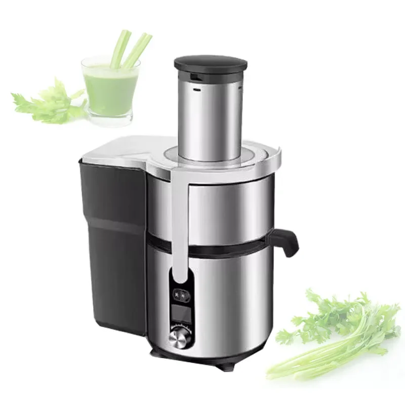 Electric Sugarcane Juicer for Home & Business, Large Mouth Pulp-Juice Separator, Extract Juice from Sugarcane, Ginger and Fruits