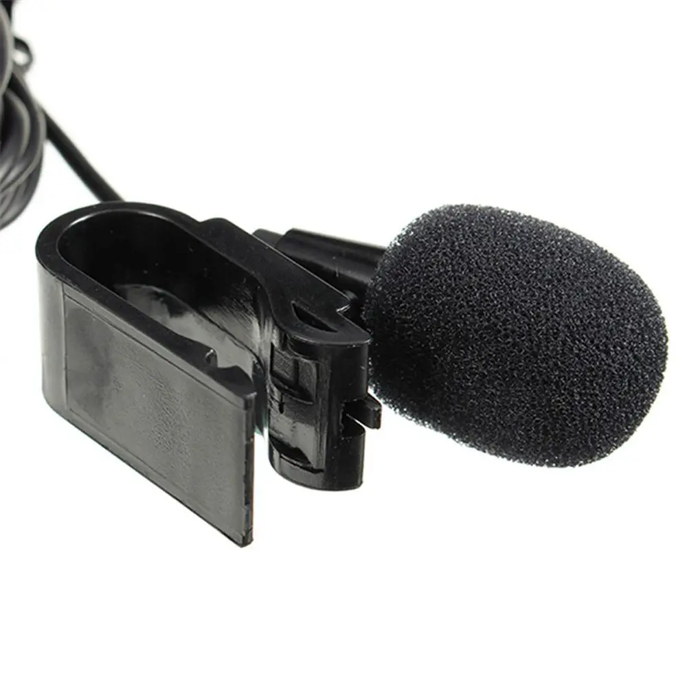 Microphone adhésif pour voiture, prise stéréo, lecteur DVD, auto, radio Lavalier, audio