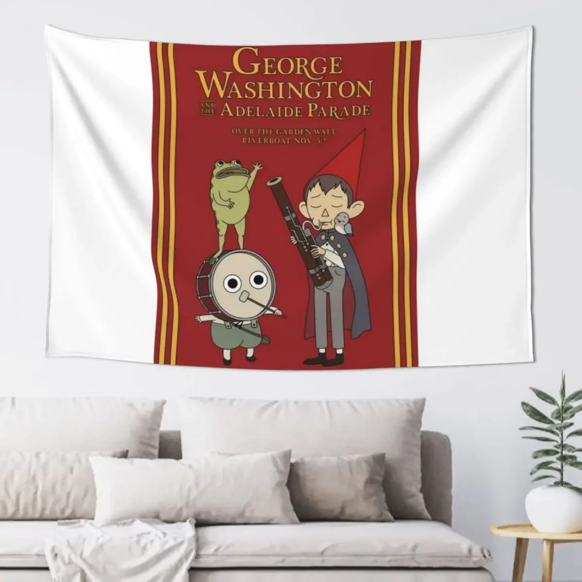 Over the Garden Tapestry Art Mural For Bedroom Room Decor Tapestry