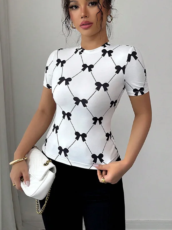 

Ele Milk Silk Slim Fit ort Sve Женская футболка Faion Commute Sle Эластичный летний топ Personali из ткани Quali