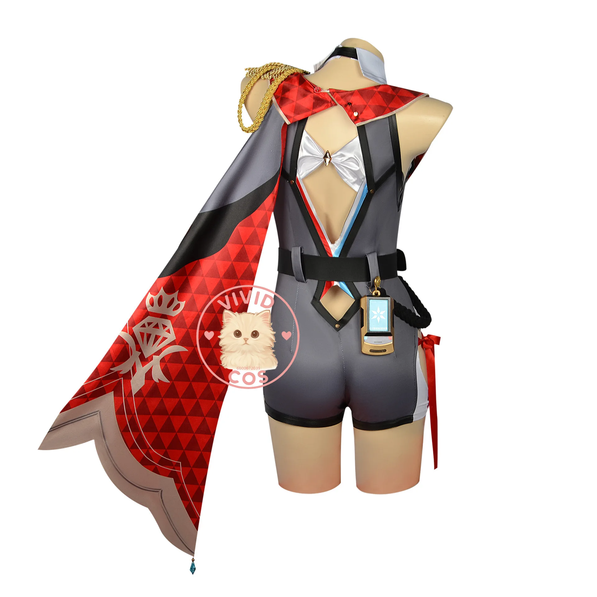 Honkai: Star Rail Topa Anime-style Games Cosplay Costume Halloween-themed Includes Key Garments and Accessories for Woman Chic