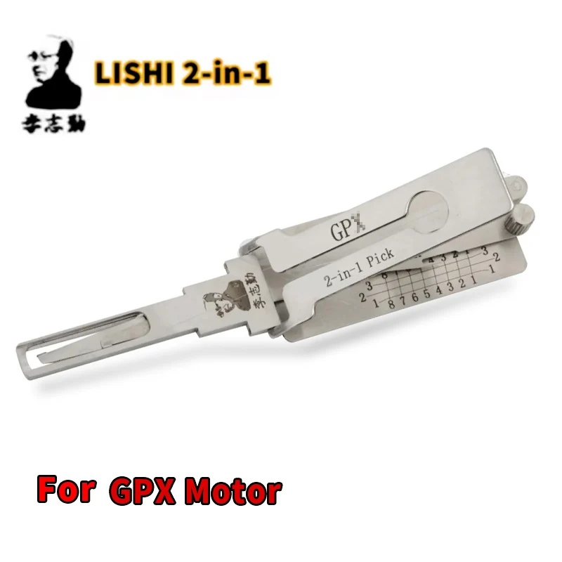 For GPX Motorcycle Lishi 2-in-1 Pick Decoder For GPX  Key Copy tool Locksmith tool