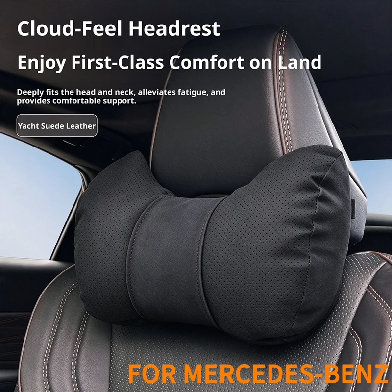 For Mercedes-Benz C E S A G Class GLC GLE GLA GLS GLB CLA EQA EQB EQE EQS Car Seat Horn Neck Headrest to Reduce Driving Fatigue