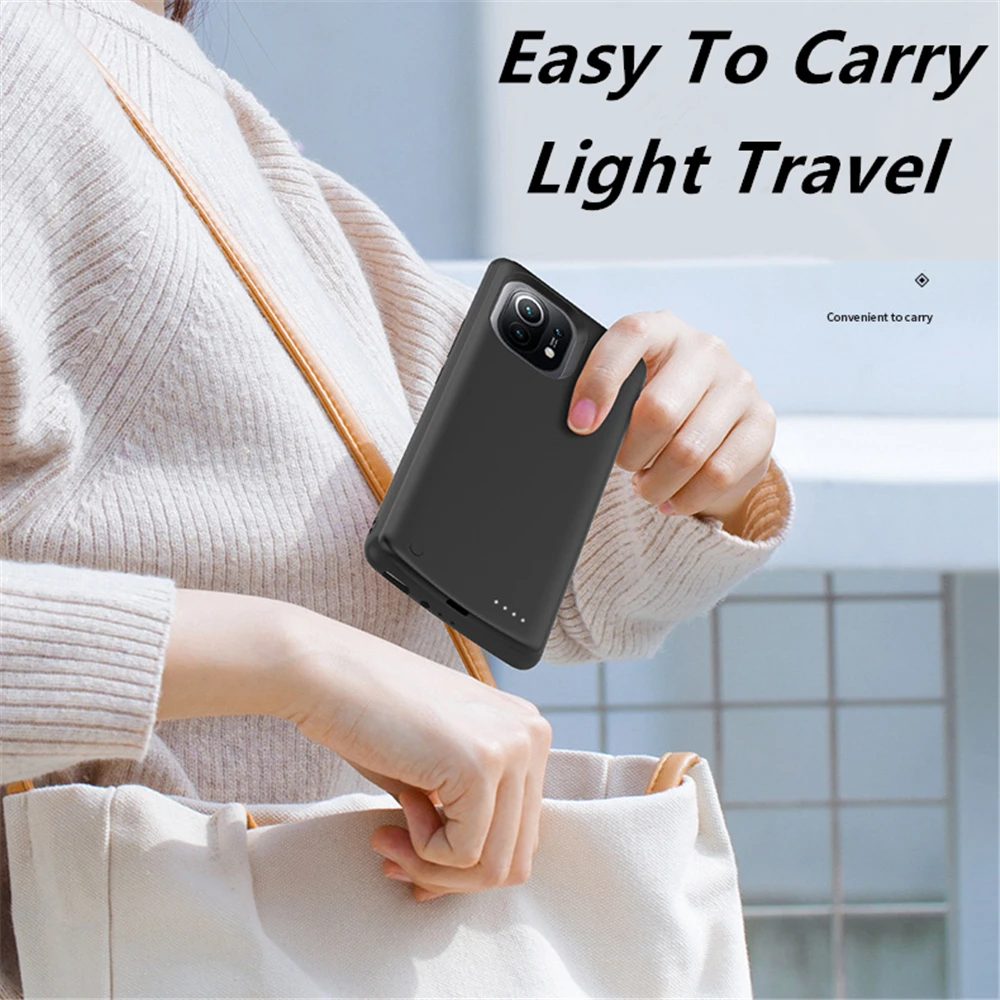 6800mAh Battery Charger CasesFor Xiaomi Mi 11 Ultra External Battery Charging Cover For Xiaomi 11 Pro 11 lite 5G Power bank Case