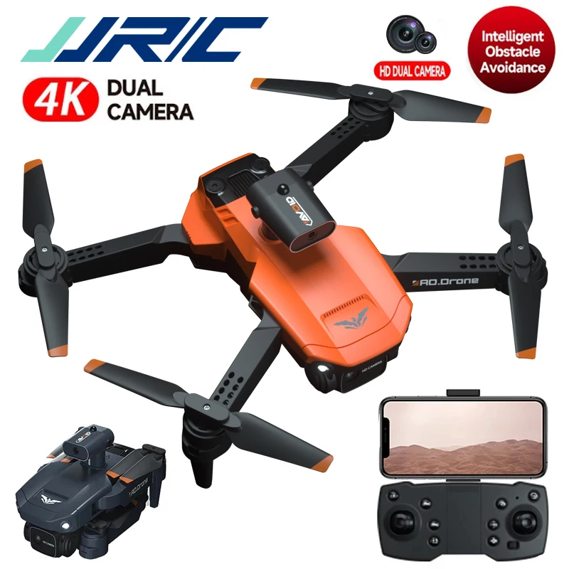 JJRC H106 RC Drone Quadcopter With 4K Professional Dual Camera 4CH Foldable Drone Obstacle Avoidance Helicopter Toy Kids RC Toys