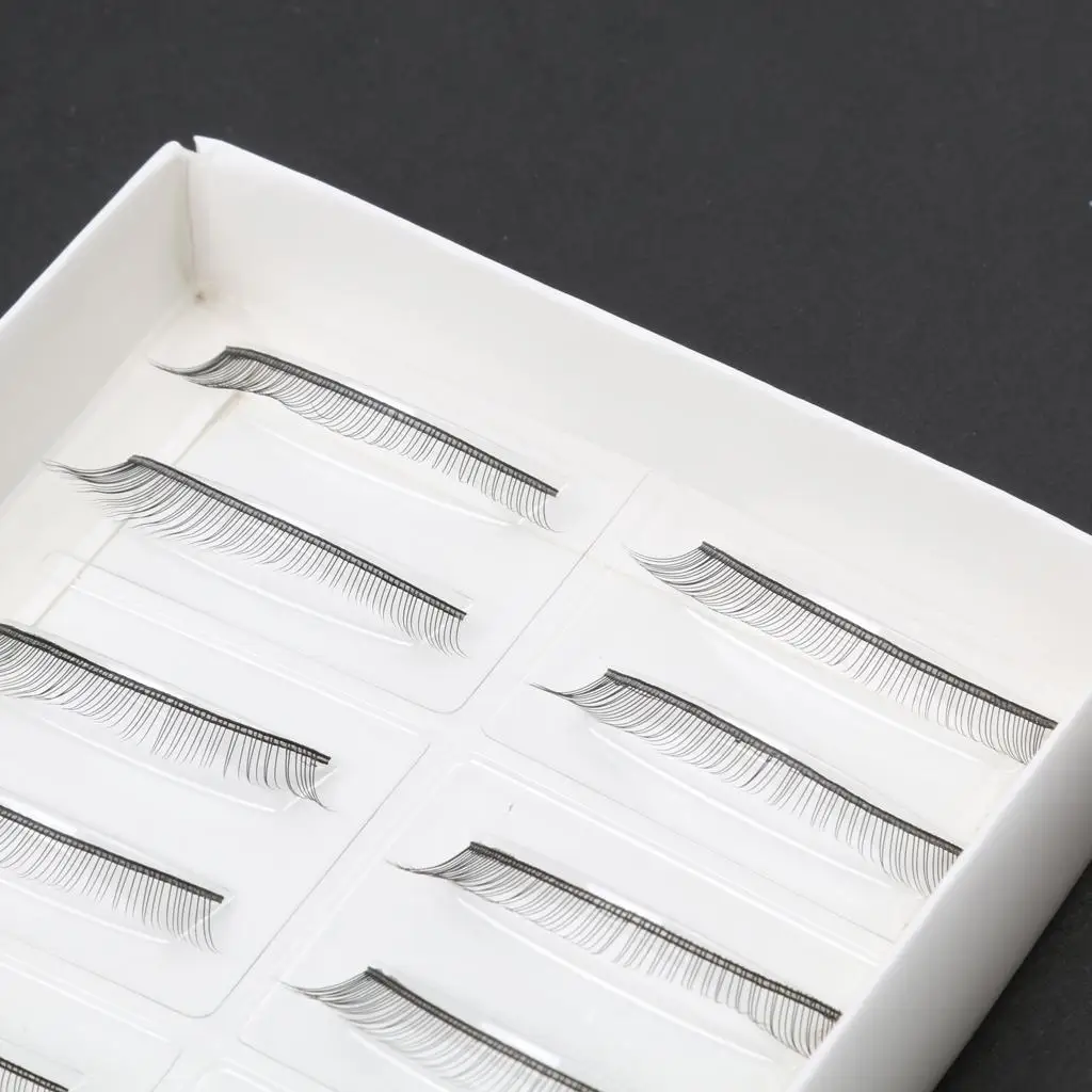 3x 10 pares de pestañas postizas de extensión de maquillaje para principiantes Amature