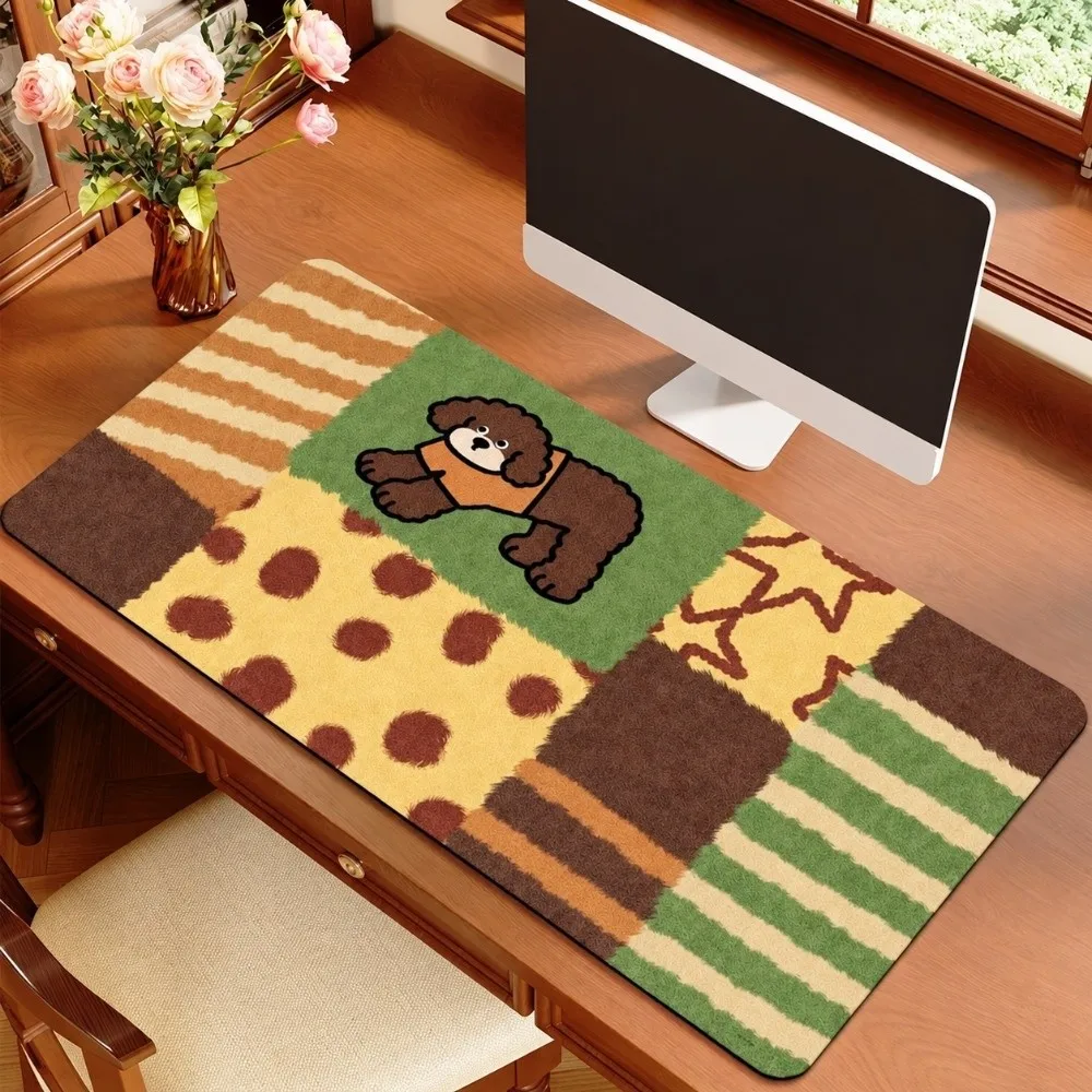 Cute Cartoon Pattern Mouse Pad Dustproof Large Size Laptop Table Mat Non-Slip Writing Mat Gaming