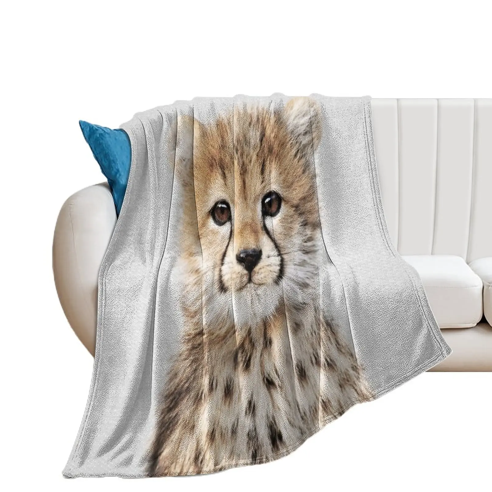

Baby Cheetah - Colorful Throw Blanket Plaid Thin Blankets