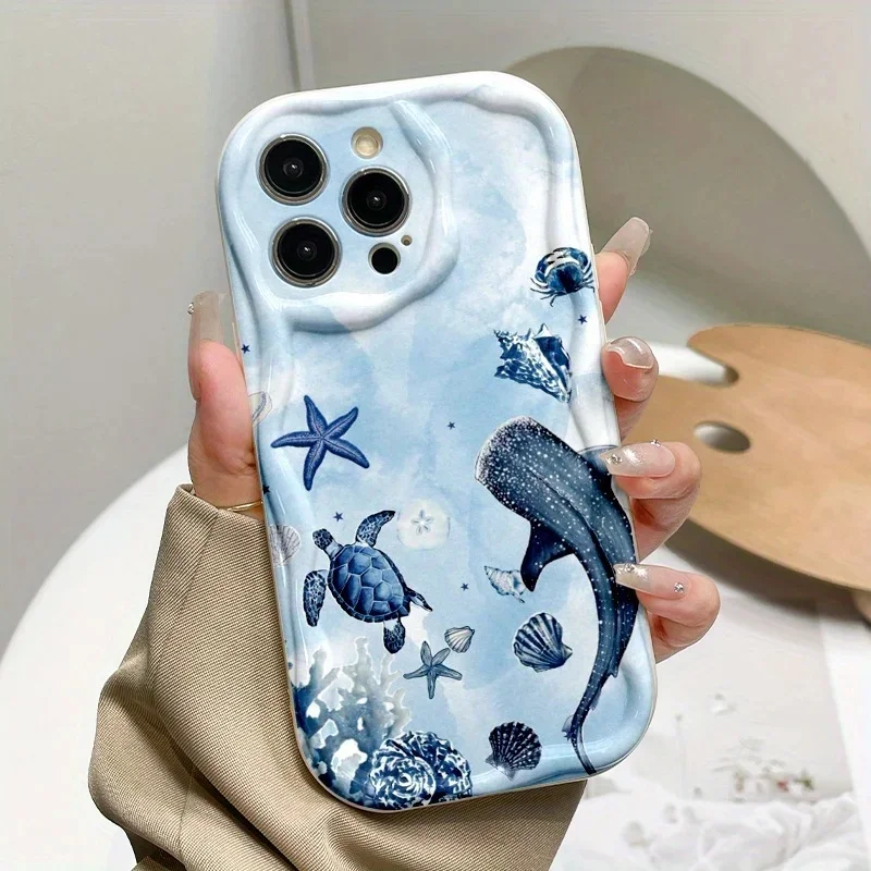 Ocean Marine Organism Cover For Google  PIXEL 10 PRO XL 9 8 7 PRO XL7A 8A  PIXEL10 PIXEL9 PIXEL8 Soft Silicone Phone Case