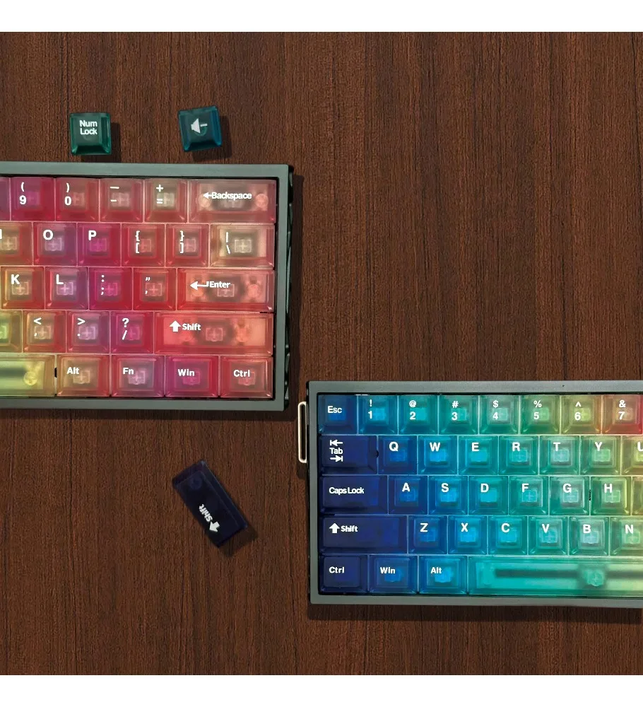 Keycap adaptation ROG night devil Meijia lion wootingPC transparent original small full set keyboard