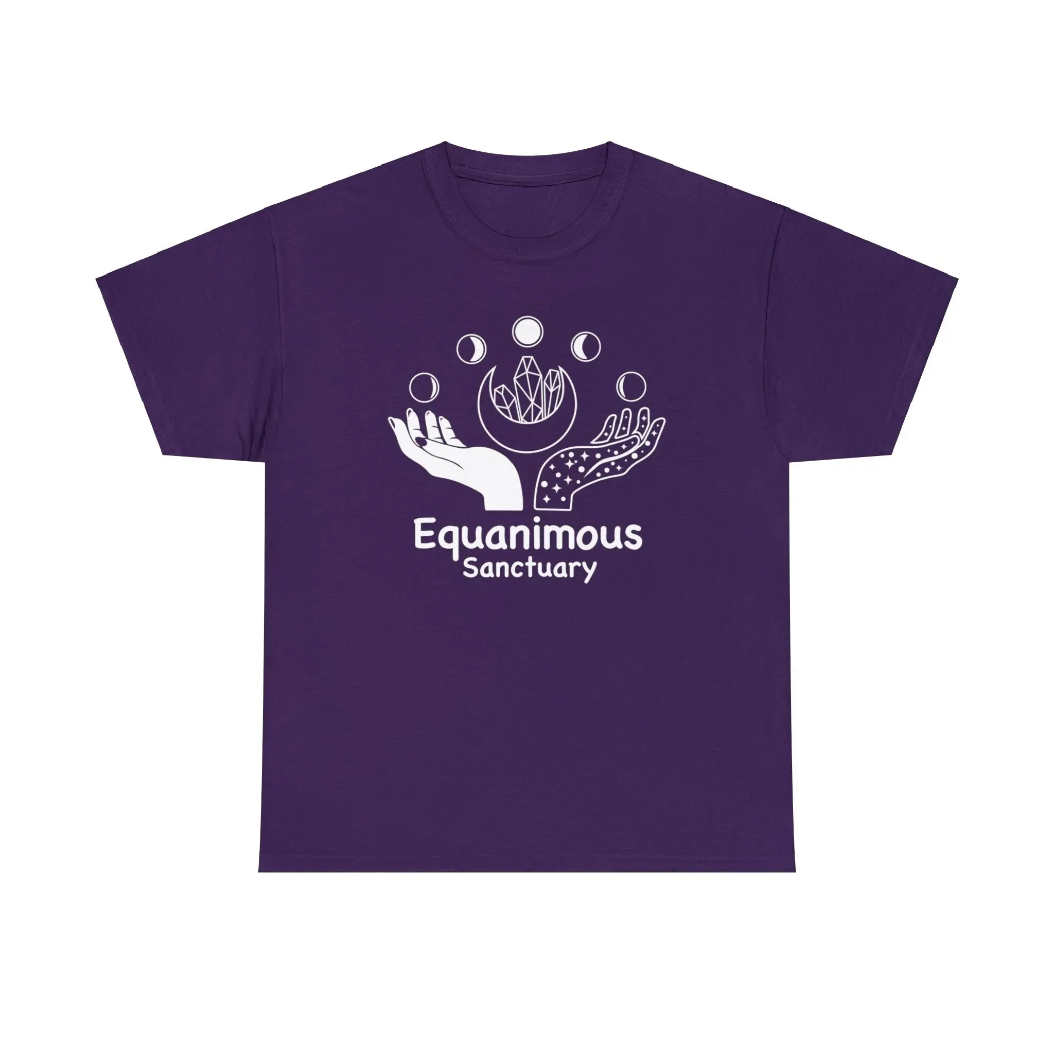 Equanimous Sanctuary Crystals Heavy Cotton T Shirt