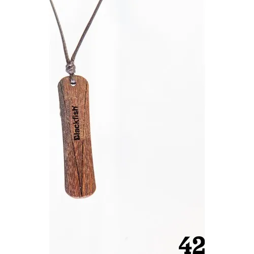 Blackfish Embroidered Walnut Tree Necklaces/Walnut Tree Inlaid Necklace