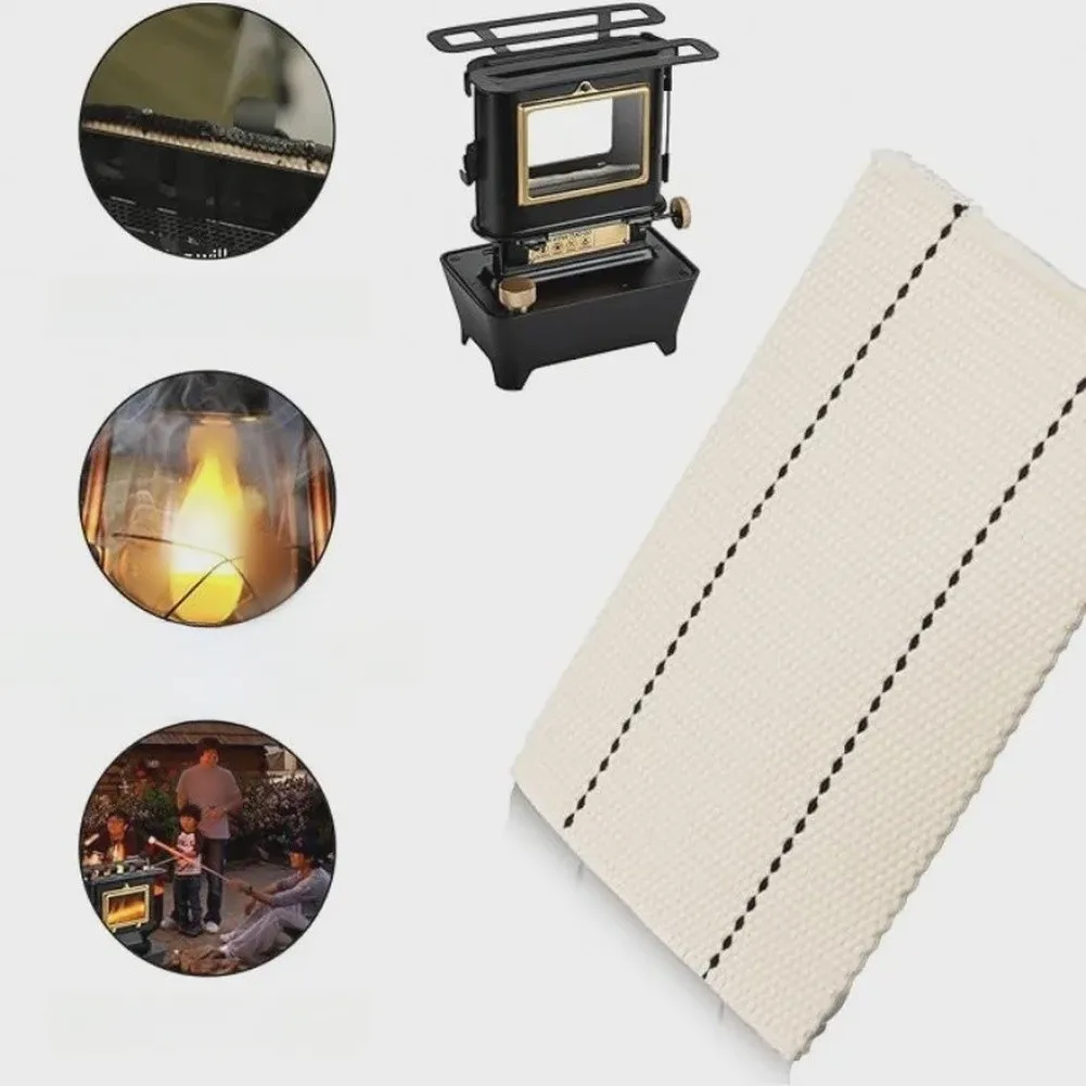 4 Flat Cotton Wicks for Retro Tea Lamps For Camping Oil Lamps Stoves 10cm x 15cm 3.7cm x 22cm 5cm x 22cm 9.7cm x 15cm