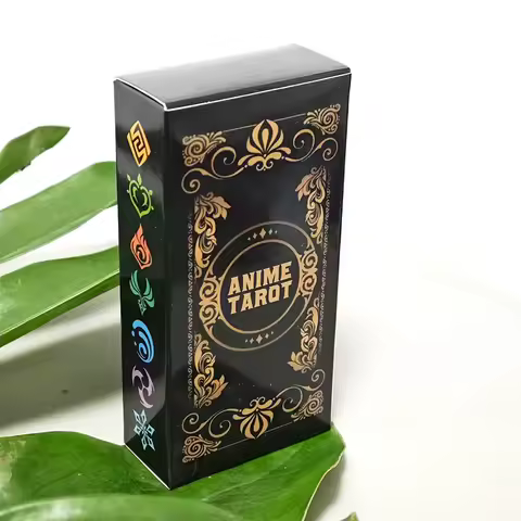 Genshin Impact Tarot Deck Complete 78 Tarot Cards 22 Major Arcana + 56 Minor Arcana Japanese Anime Themed 5.5*11cm