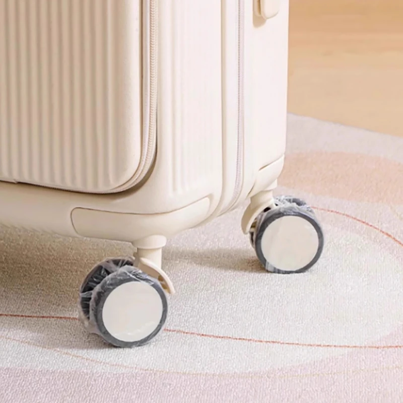 50pcs Disposable Luggage Wheels Protector Cover Universal Dust Cover Elastic Sleeve For Office Chair Wheel Protect Film