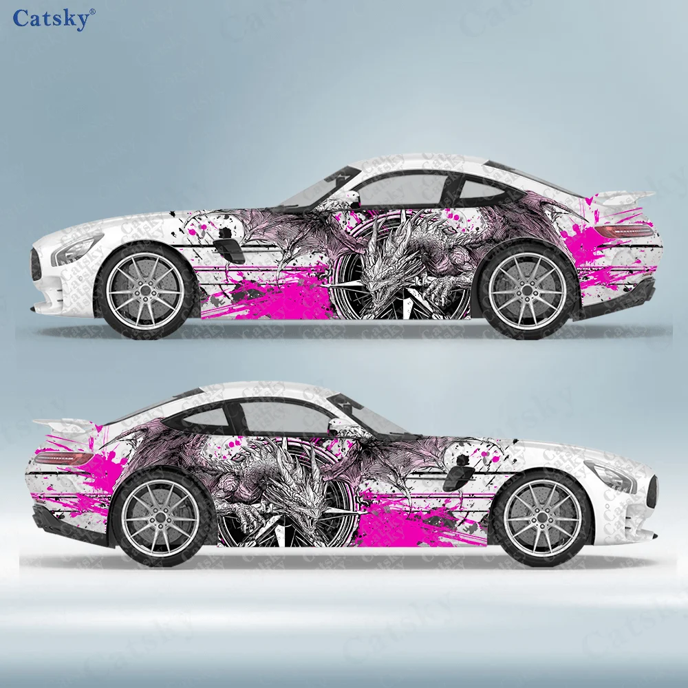 2pcs-compass-dragon-dynamic-splash-car-side-wraps-self-adhesive-pvc-waterproof-scratch-resistant-stickers-car-accessory-gift