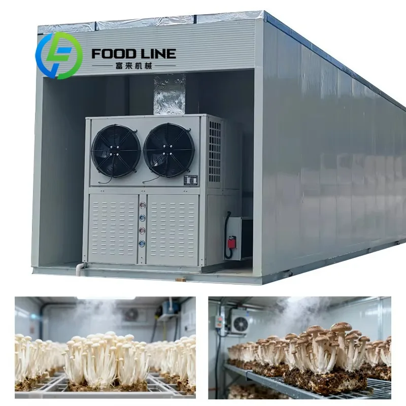 Smart Mushroom Growing Room Fully Automatic Environment Control For High Yield Oyster Mushroom Shiitake And Edible Fungi