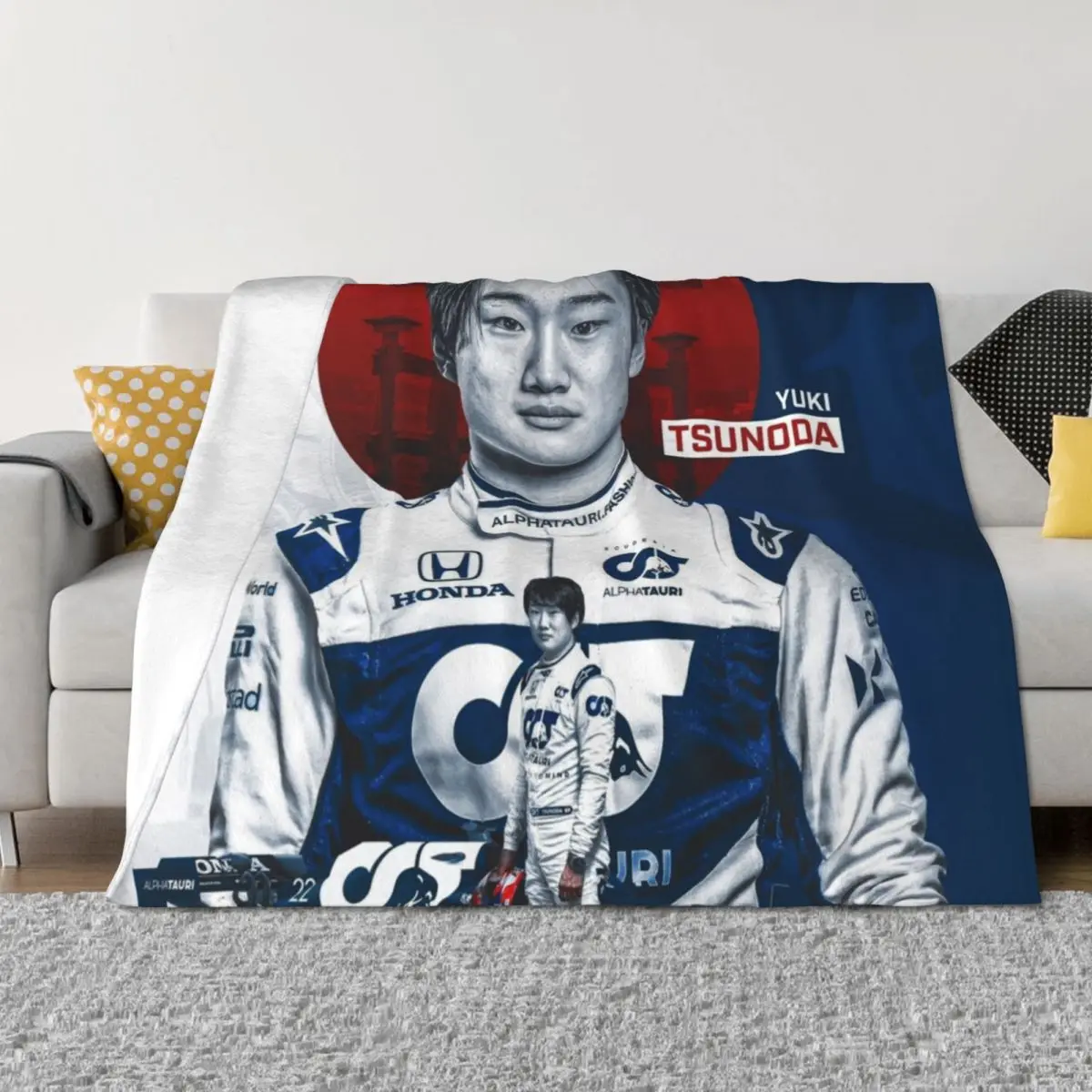 

Yuki Tsunoda Throw Blanket halloween Soft Beds for babies for sofa Blankets