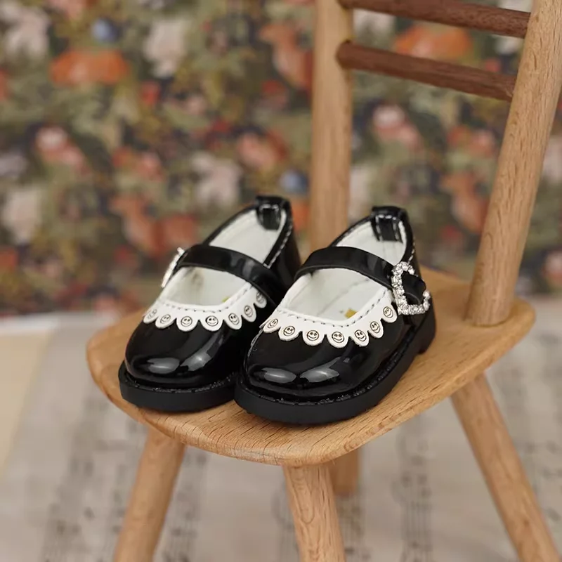 BJD pop schoenen voor 1/4 MSD MDD pop handgemaakte zwarte schoenen pop accessoires pop speelgoed cadeau