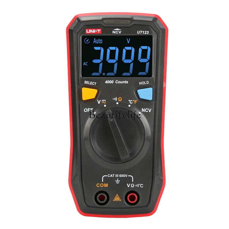 

*Foreign trade UT123 mini digital multimeter color screen mini portable