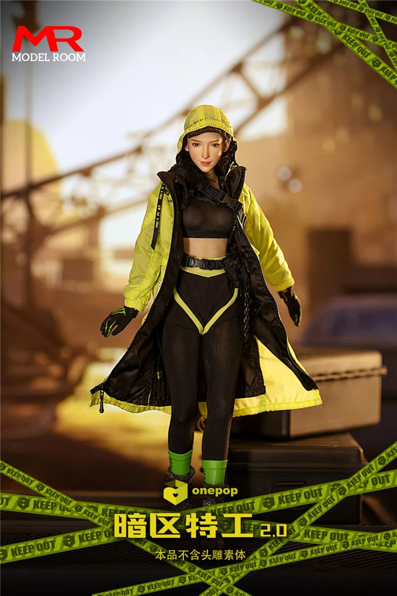 ONEPOP dv-04 1/6 Dark Zone Agent 2.0 Female Costume Soldier Clothes Model Fit 12'' Action Figure Body Dolls In Stock