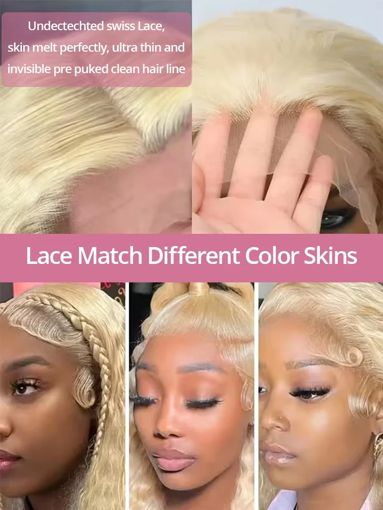 613 peluca Frontal de onda profunda 13x4 HD pelucas delanteras de encaje de onda profunda rubio miel 13x4 encaje transparente Remy crudo 200 de densidad