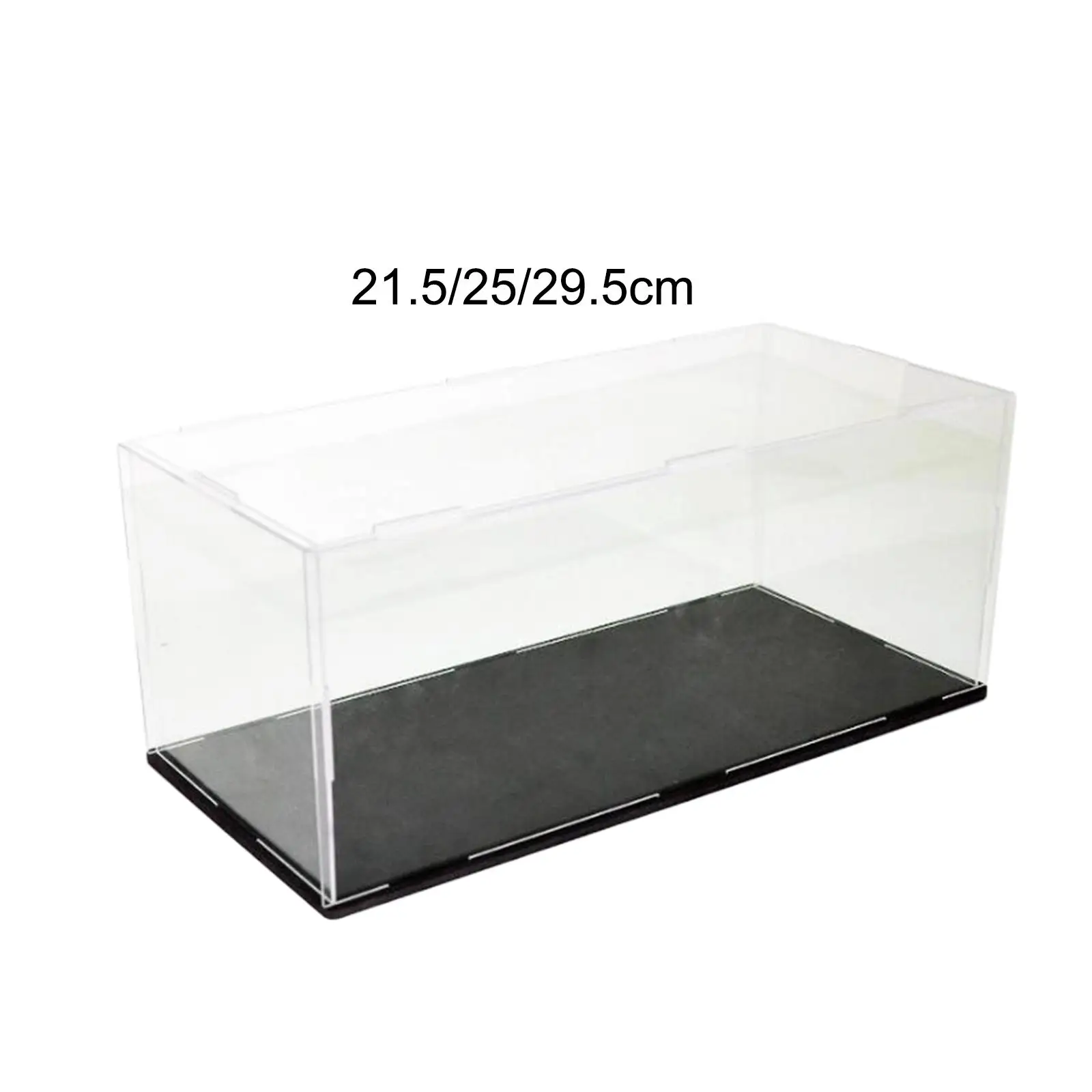 Acrylic Display Case with Base, Handicrafts Storage Shelf Crafts Assemble Collectibles Box Diecast Toy Cars Showcase