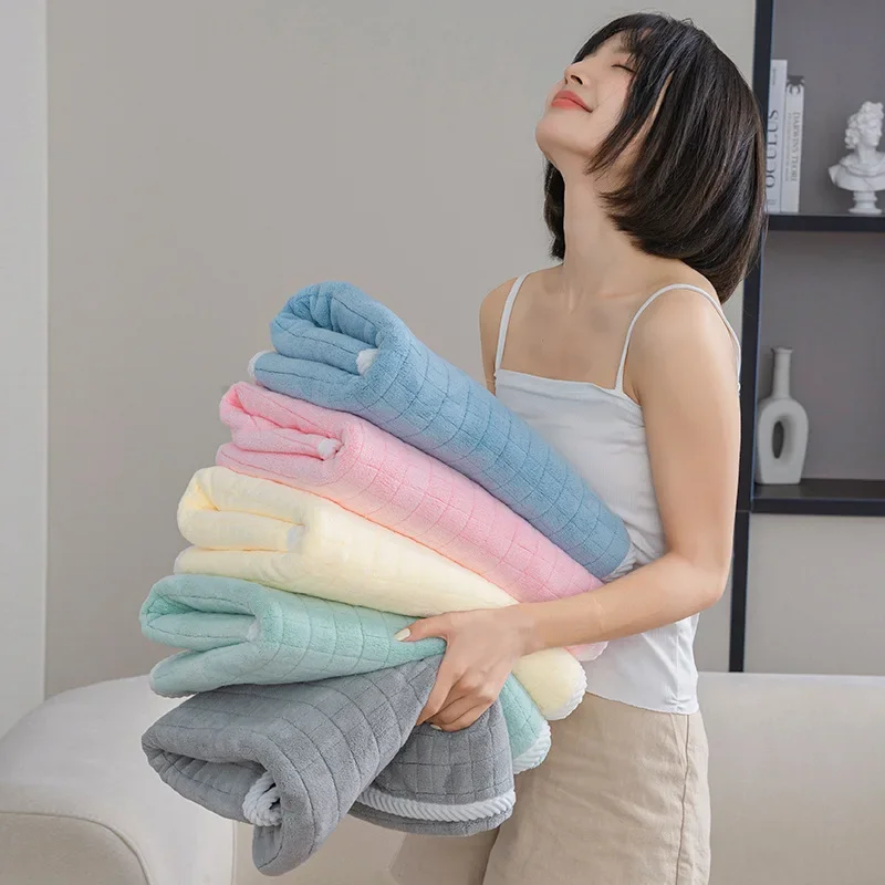 Super Large Baths Towels High quality thicken Coral velvet bath towel Soft Comfort super Quick Absorbent Bath Towel 80x150cm