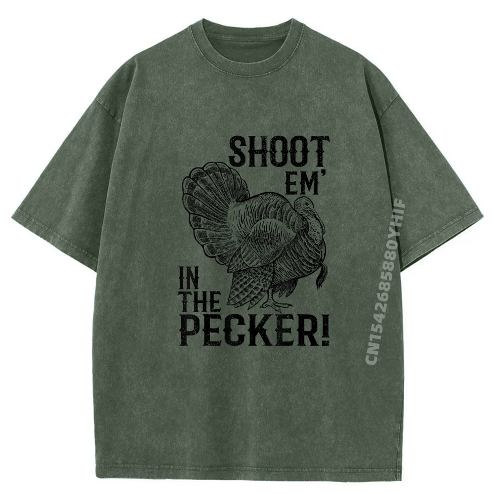 

Забавная футболка с принтом «Охота на Турции», «Том Борода, стреляет Em In The Pecker», мужская одежда, свободная стираная рубашка
