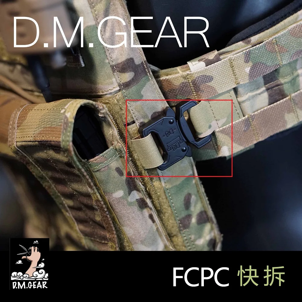 

One Piece Tactical Vest Universal Quick Removal Metal Buckle Buckle Set Quick Release System kit for FCPC AVS SPC Vest