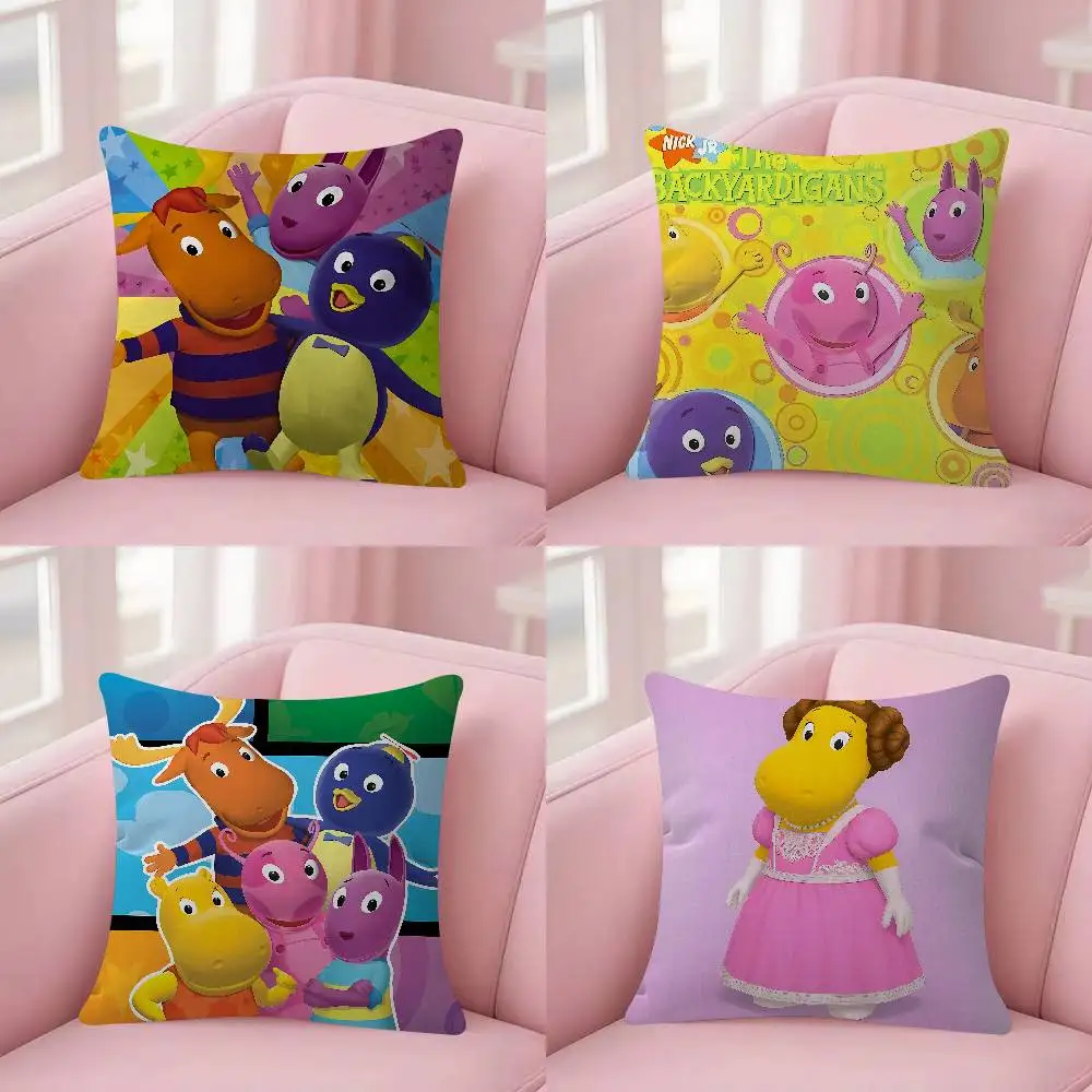 Cartoons T-The B-Backyardigans Pillow Case For Sofa Decor Car Office Room Printing Cushion Cover Decorations And Protector