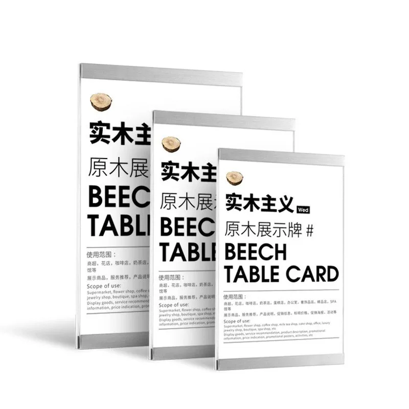 A3/a5/a4 Magnetic Photo Frames Acrylic Punching Free Photocards Certificate Picture Frames Document Sign Poster Holder Display