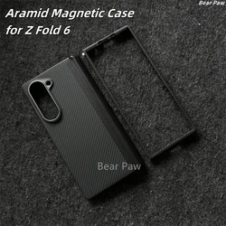 for Samsung Z Fold 6 Aramid Carbon Fiber Cover Ultra Thin Carbon Fiber Phone Case for Galaxy Z Fold 6 Carbon Cases