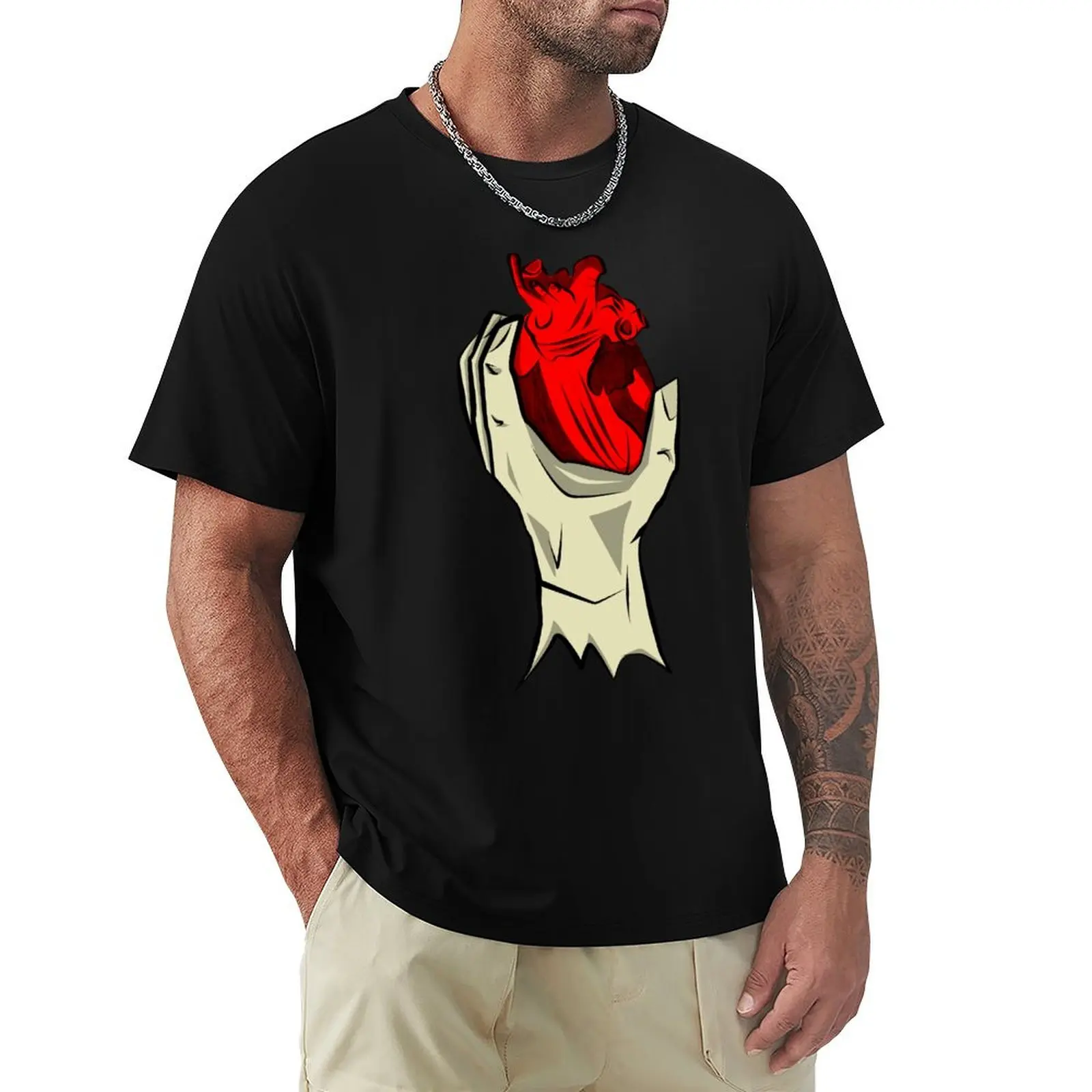 

Your heart is in my hand T-Shirt Aesthetic clothing customs korean fashion heavy weight t shirts for men