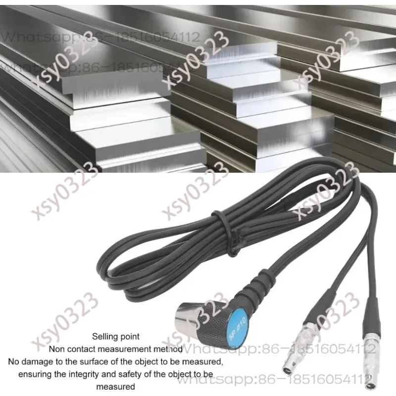 Non-contact Ultrasonic Thickness Tester, 5MHz Standard Sensor Measuring Tool for Metal Non-metal