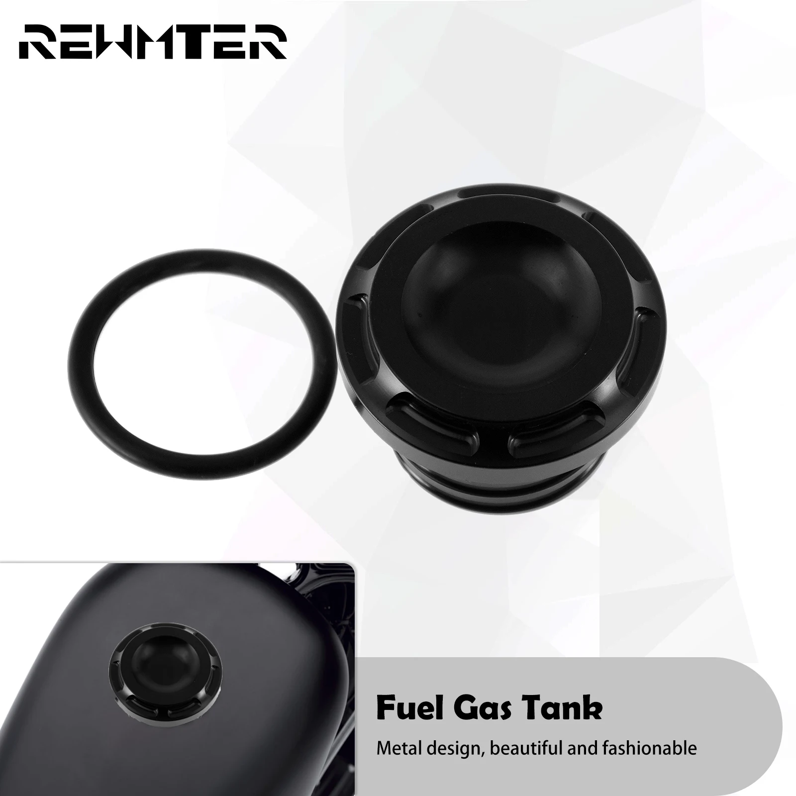 

Motorcycle Black Fuel Gas Tank Oil Cap Cover Aluminum For Harley Sportster 1200 XL883 48 1996-Up Touring Glide Dyna Softail