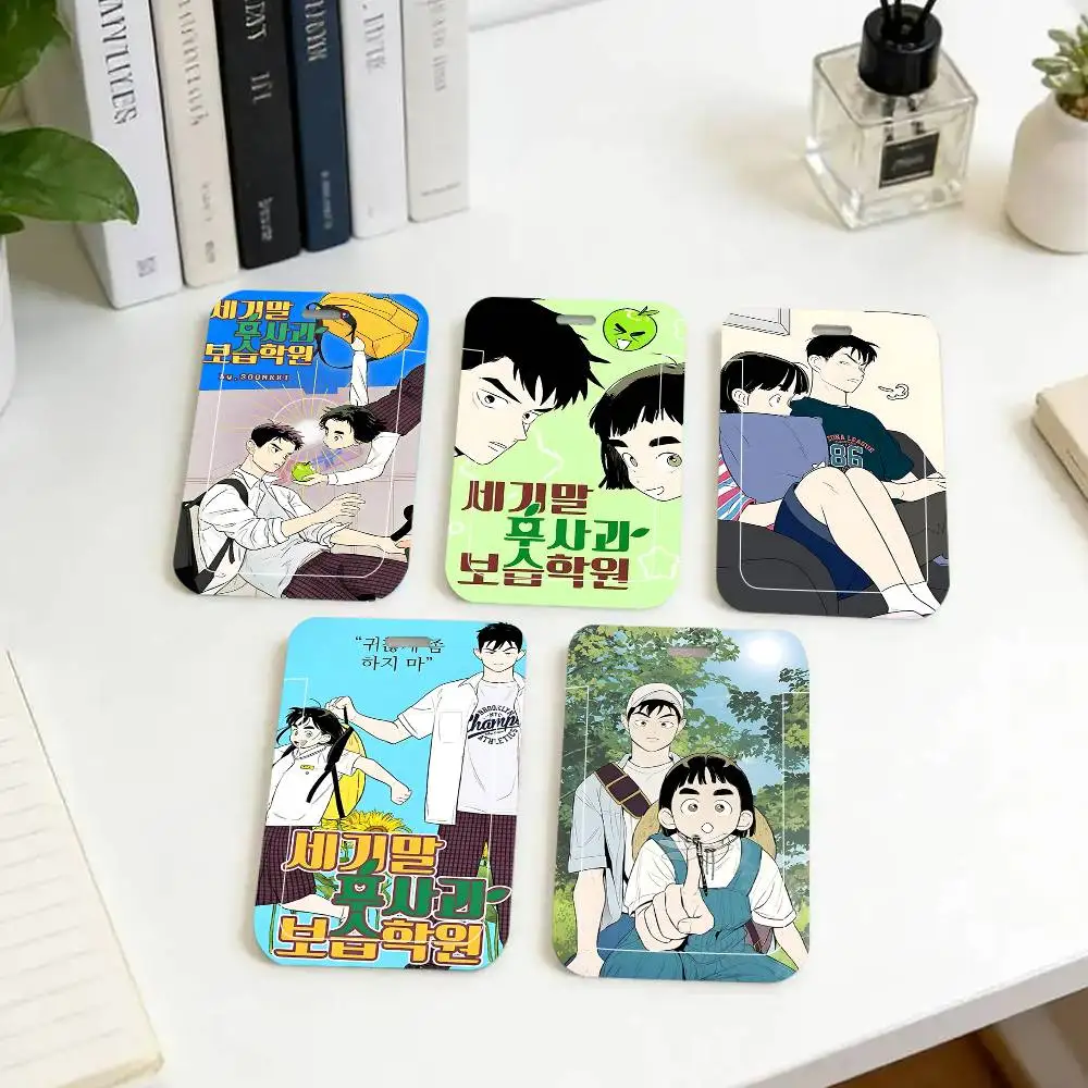 1pc After School Lessons For Unripe Apples ID Card Sleeve School Card Access ID Card Bus Meal Card Protective Sleeve Easy Push