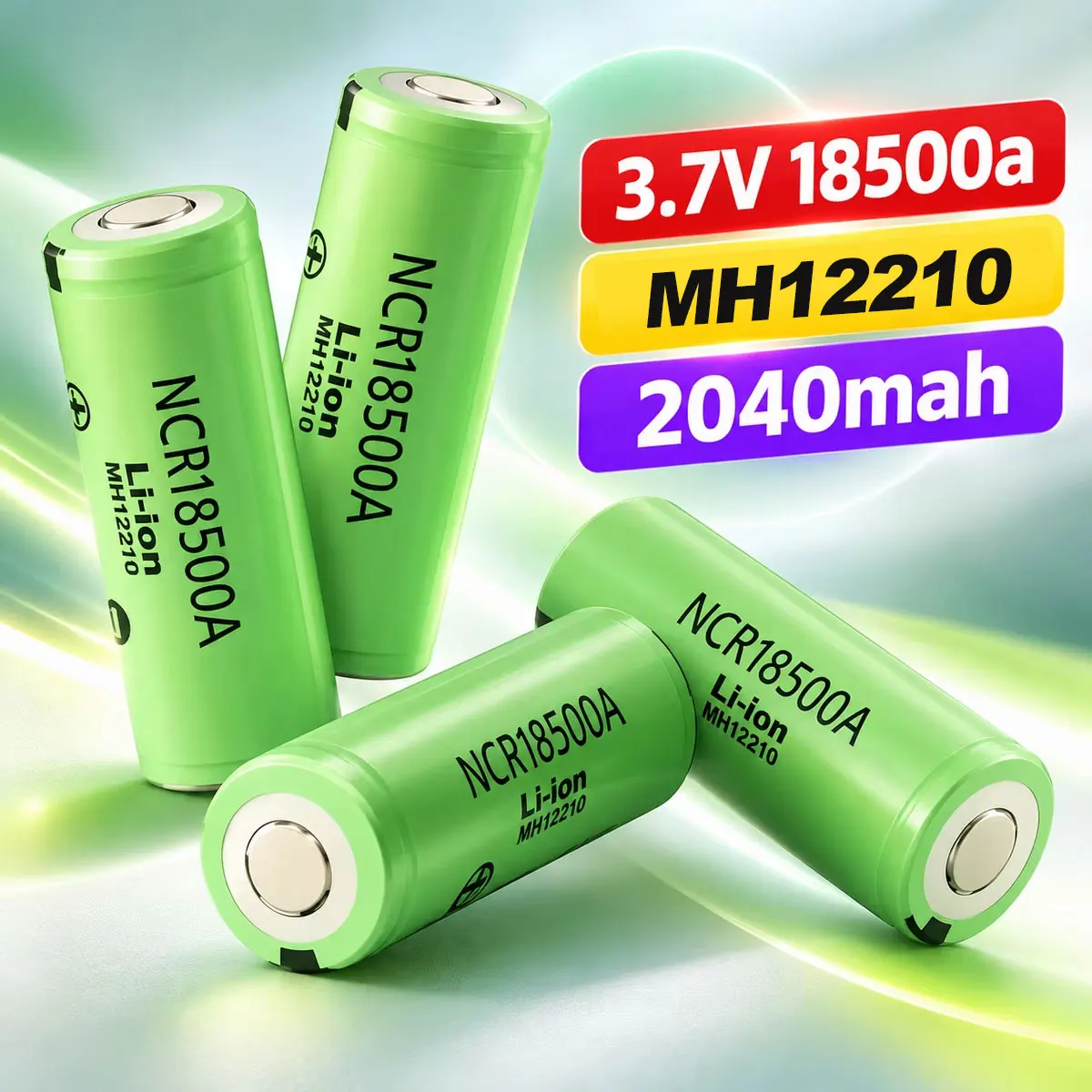 NCR 18500 18500A 2040mAh 3.7V Rechargeable Li-ion Battery Cell, 3.6V Replacement Battery For Toys Flashlights Portable Device
