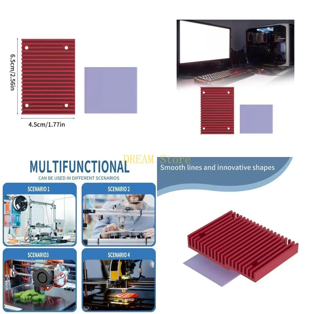 

3D Printer Aluminum Heatsink Professional 3D Printing Part Electronic Cooling best sale