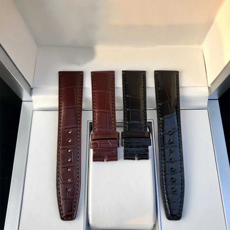 

High Quality Crocodile Leather Watch Band Bracelet Strap For Portofino IW3565 IW3914 IW3910 IW5101 Series, Watch Parts