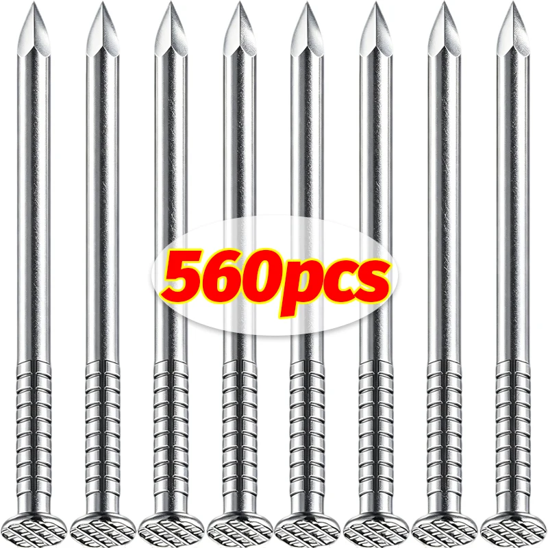 

560/280pcs Carbon Steel Round Head Nail Tack for Jewelry Box Hinge Flat-Head Nails Antique Brass Fastener Pushpin Hardware Nails